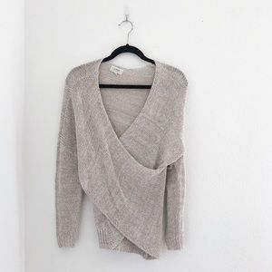 Wrap sweater